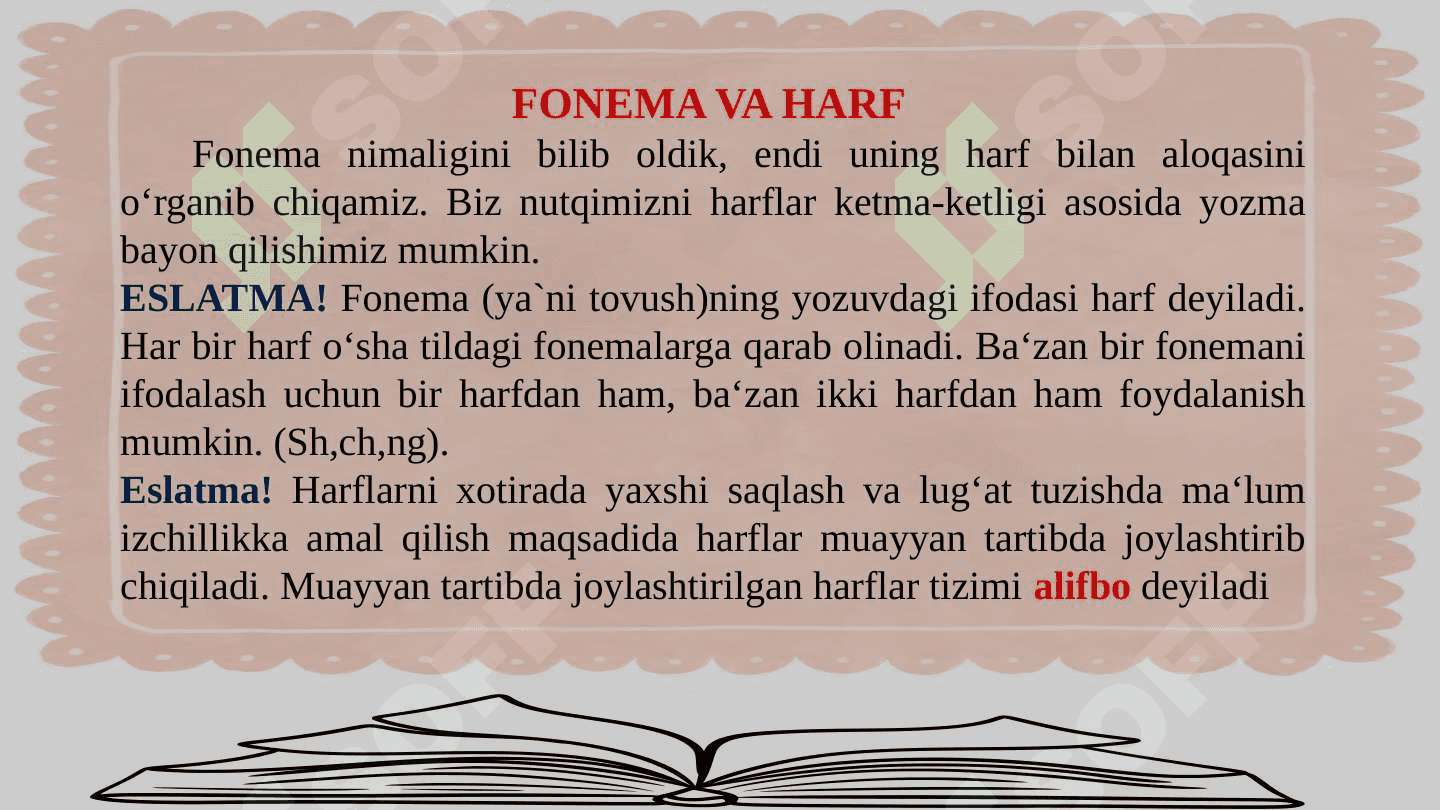 Fonetika va Grafika asoslarini o’rgatish metodikasi 8