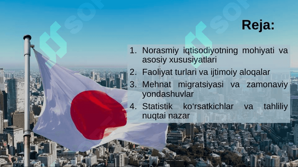 Norasmiy iqtisodiyot Yaponiya misolida 2