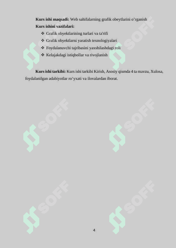 Web sahifalarning grafik obeyktlari 4