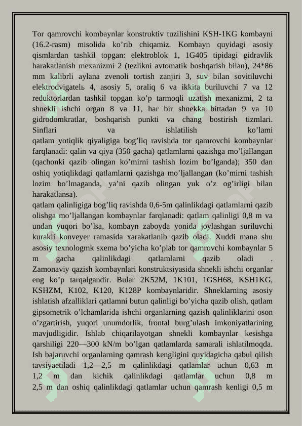 Qazib  oluvchi  kombaynlar  asosiy  qismlari 4