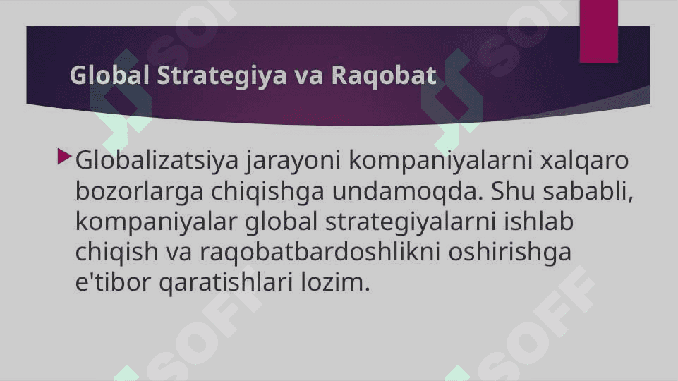 Global strategiya va raqobat 2