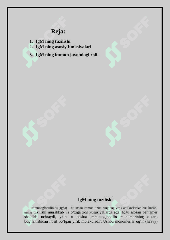 IgM ning tuzilishi va funksiyalari 2