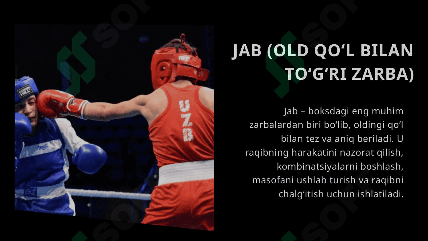 Boks to'g'ridan zarbalar 5