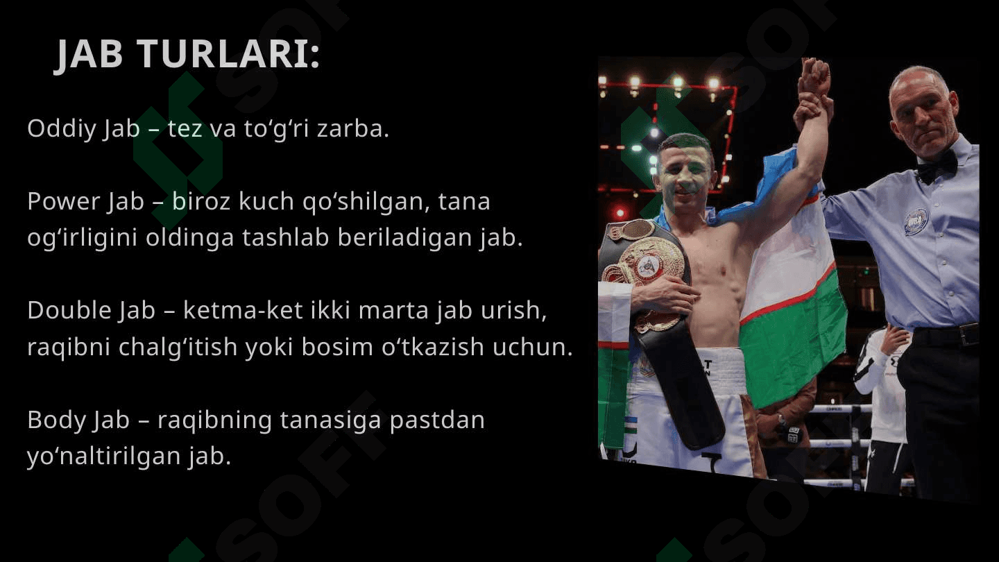 Boks to'g'ridan zarbalar 8