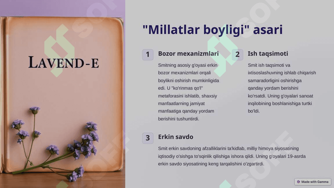 Adam Smit hayoti va ijodi: Iqtisodiy fikrlarning otasi 3