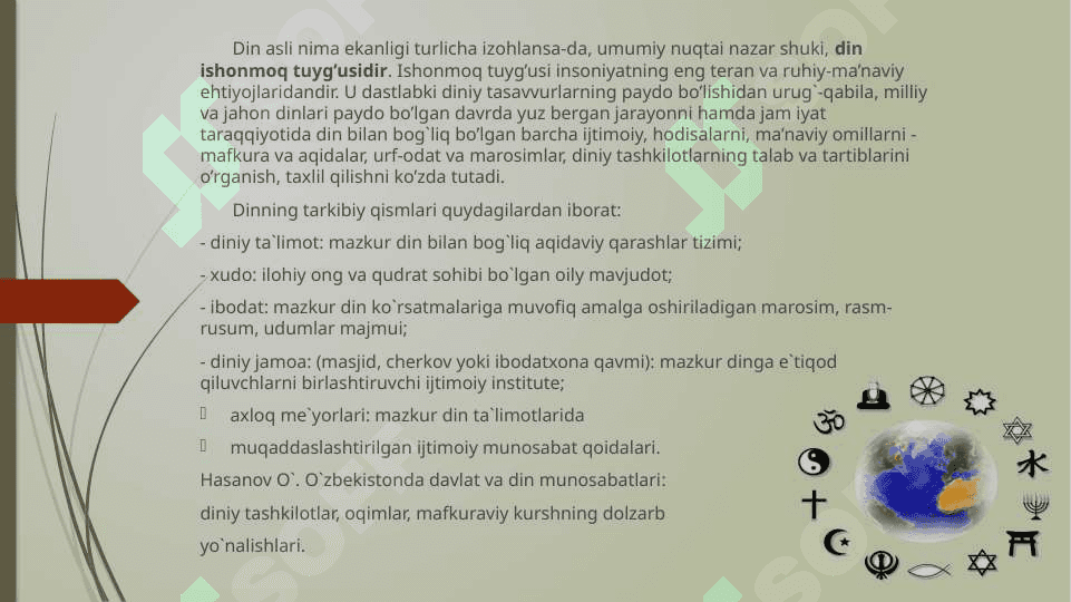 DINSHUNOSLIK FANIGA KIRISH 4