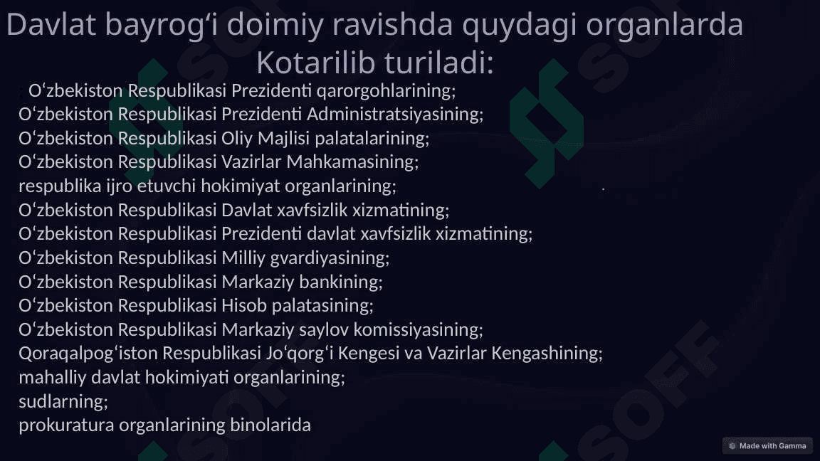 O'zbekiston Respublikasi davlat bayrog'i tog'risidagi qonun 4