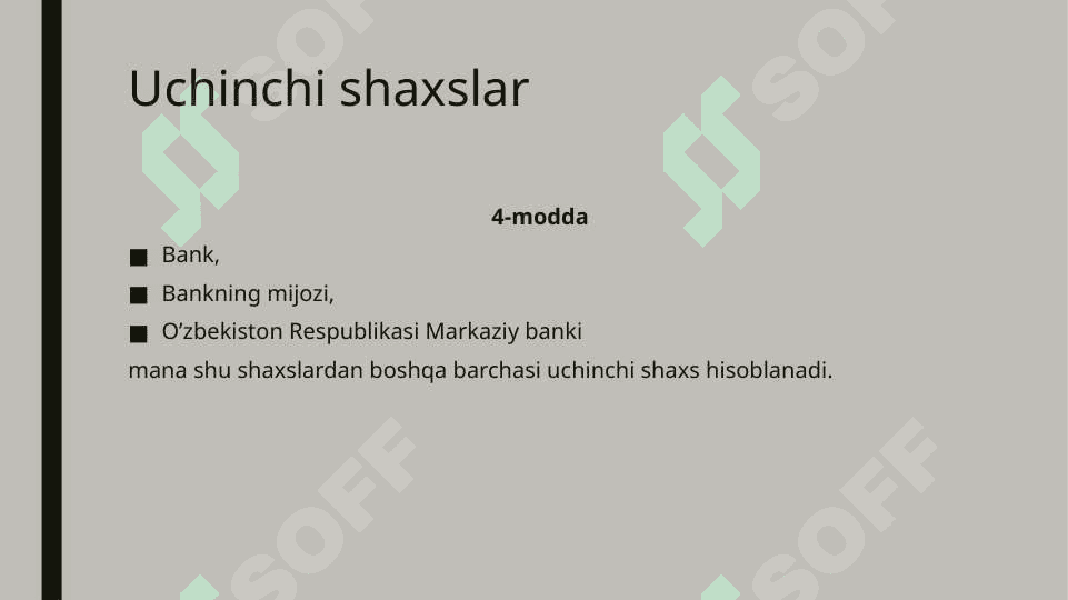 BANK SIRI TO‘G‘RISIDA 3