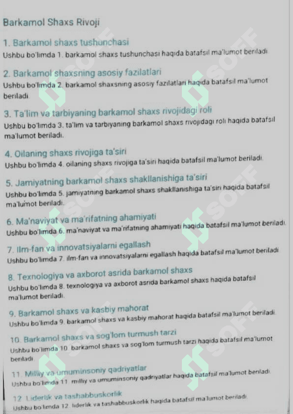 Mustaqil talim Tarbiya faniga 8