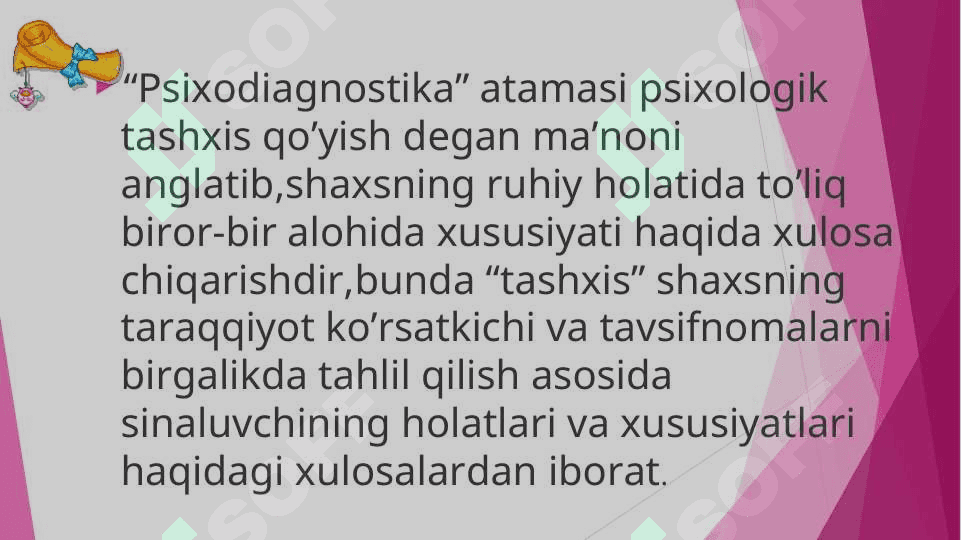 PSIXODIAGNOSTIKA FANIGA KIRISH. 3