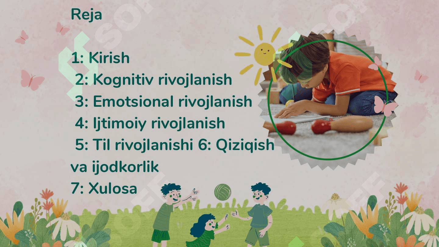 Uch yoshli bolalarning psixologik xususiyatlari 2
