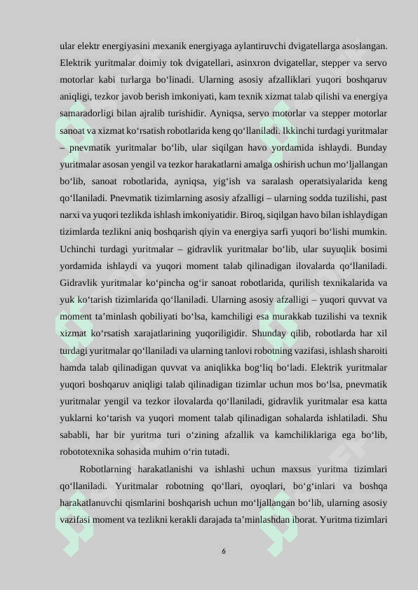 Robotlarning yuritmalari.Robotlarning elektrik yuritmasi 6