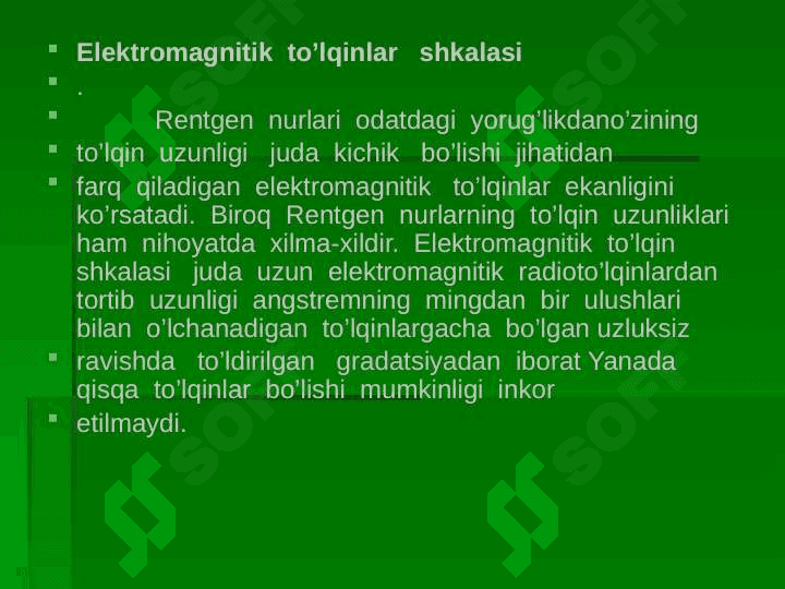 Infraqizil nurlar va uning texnikadagi o’rni 4