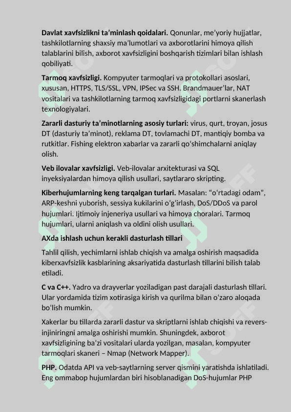 Axborot xavfsizligi sohasida ish boshlash 3