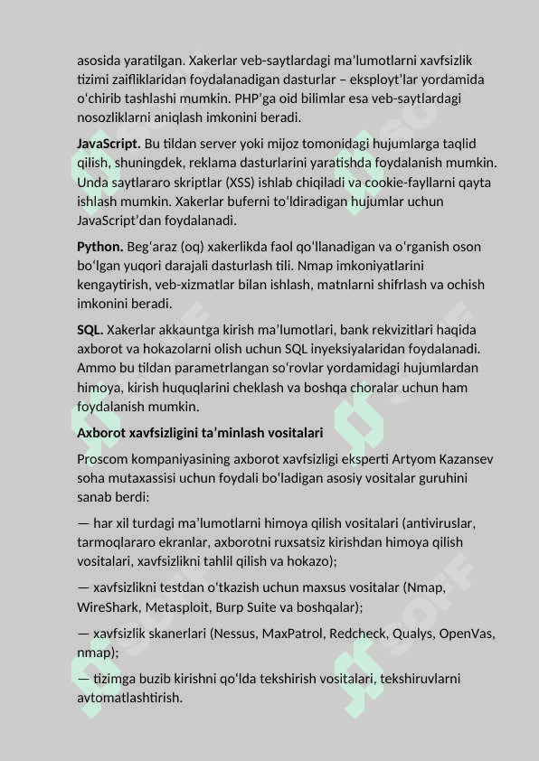 Axborot xavfsizligi sohasida ish boshlash 4