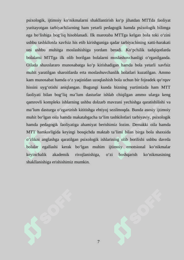 Maktabgacha yoshda o’zini-o’zi anglashni rivojlantrish 7