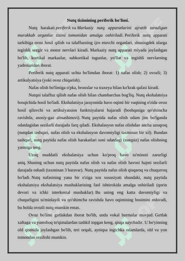 Pereferik nutq apparatining tuzilishi funksiyalari 4