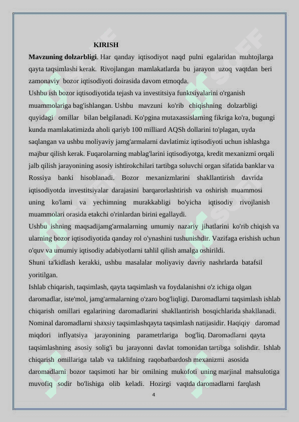 Iqtisodiy jamg’arish mohiyati va manbalari 4