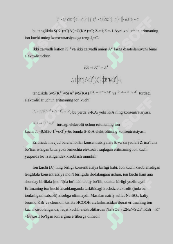 Eritmaning ion kuchi 4