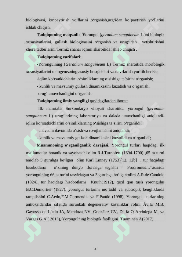 YORONGUL (GERANIUM SANGUINEUM L) NING BIOLOGIYASI 4
