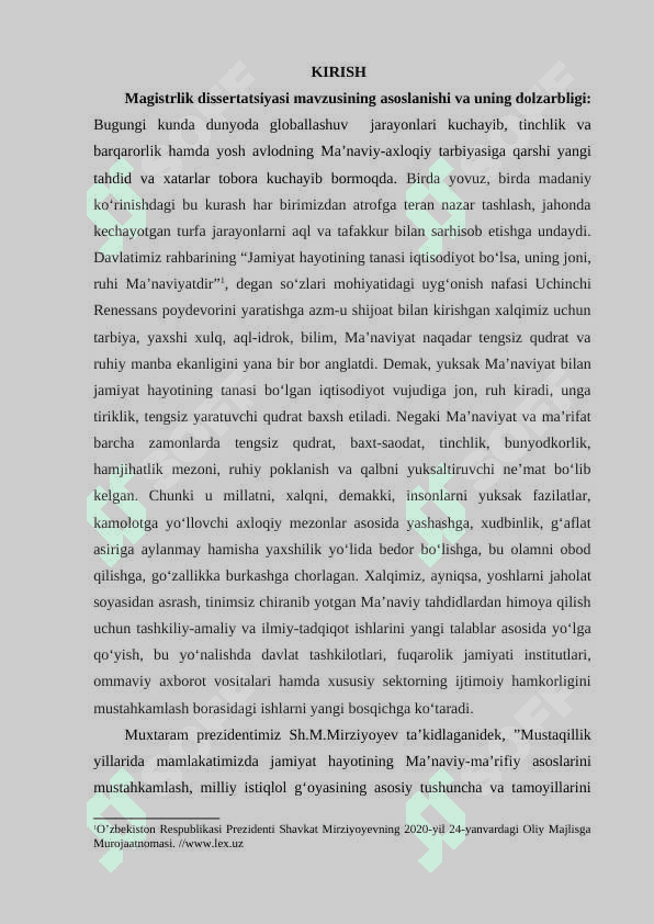 “SUNANI-TERMIZIY” ASARI  ASOSIDA  O‘QUVCHILARNI  MA’NAVIY-AXLOQIY TARBIYALASH 2