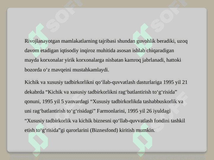 Biznes jarayonlarining ichki va tashqi muhiti 3