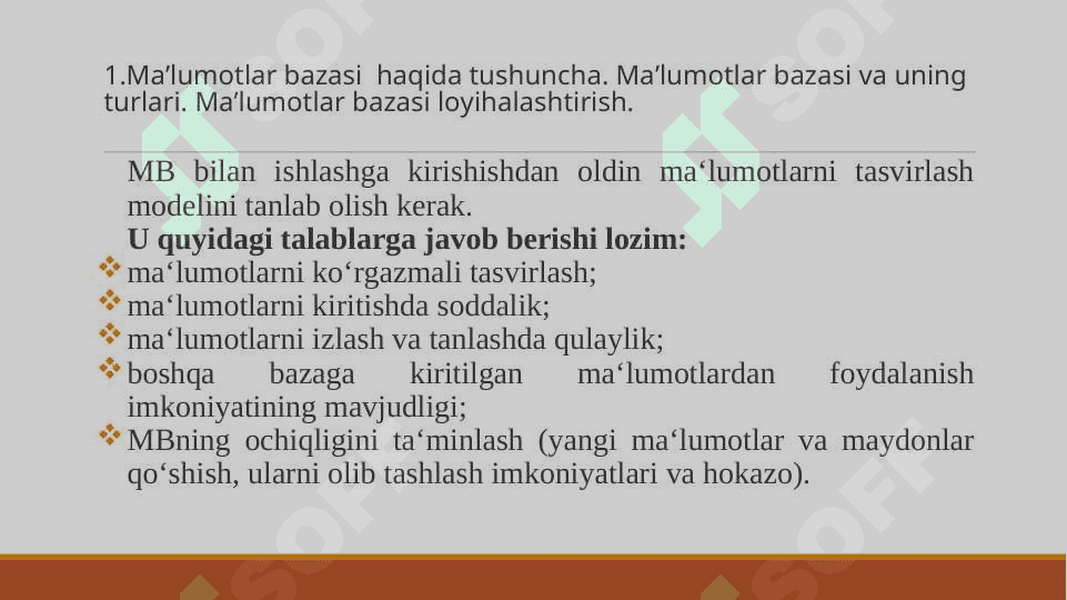 Ma’lumotlar bazalari va katta hajmdagi ma’lumotlar  bilan ishlash texnologiyalari. 4