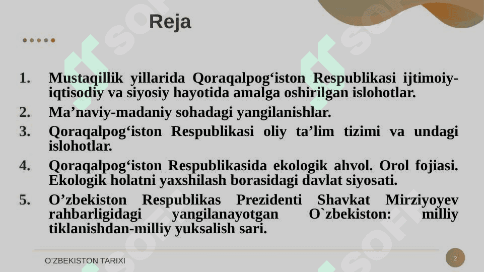 Mustaqillik yillarida Qoraqalpog‘iston Respublikasi. 2