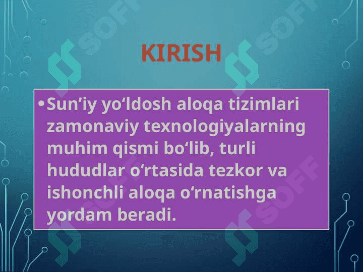 Suniy_Yo‘ldosh_Aloqa_Tizimlari Informatika 2