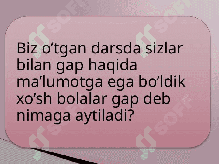 Gapning ifoda maqsadiga ko’ra turlari 2