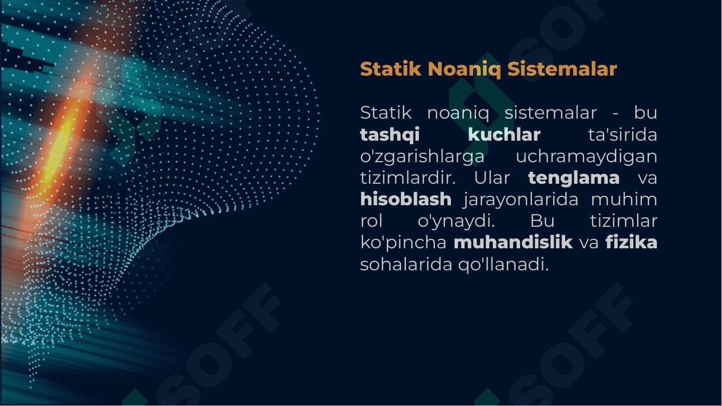 Statik noaniq sistemalar va ularning xususiyatlari. Kuch usulining mohiyati 3