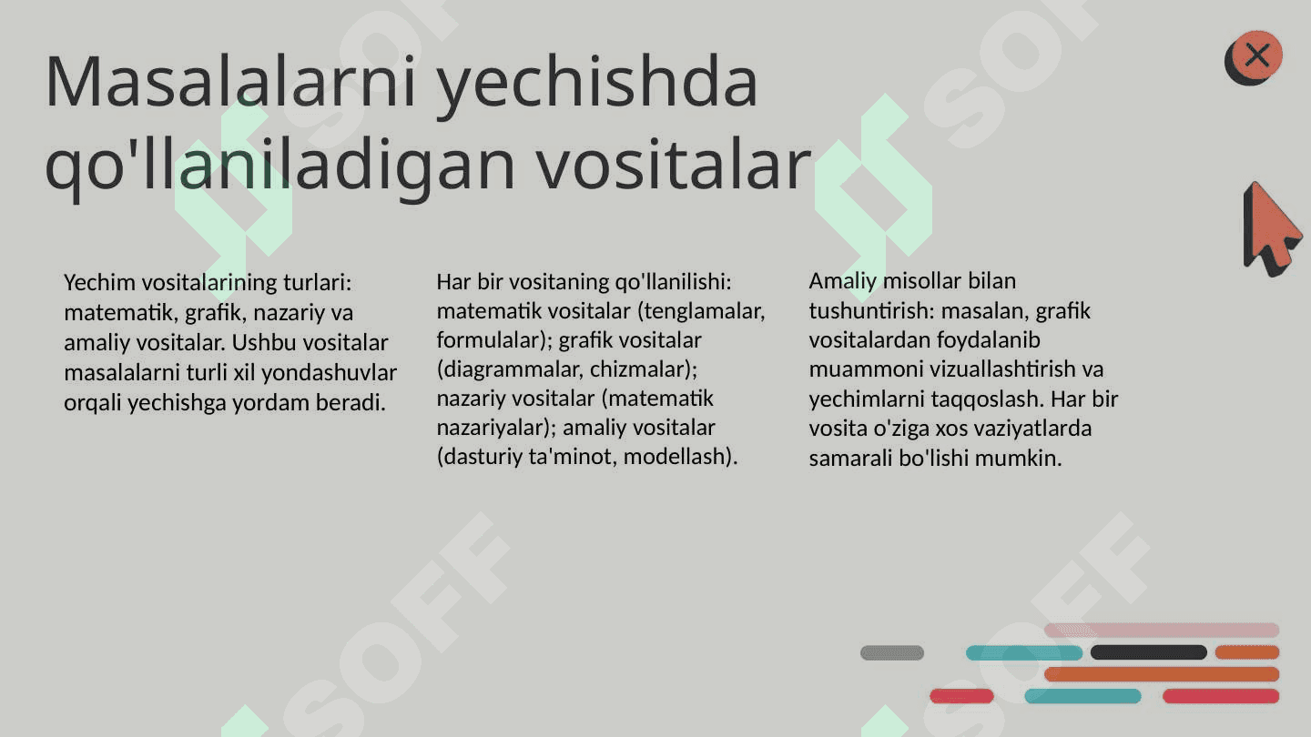 Tipik masalalar bilan ishlash metodikasi 6
