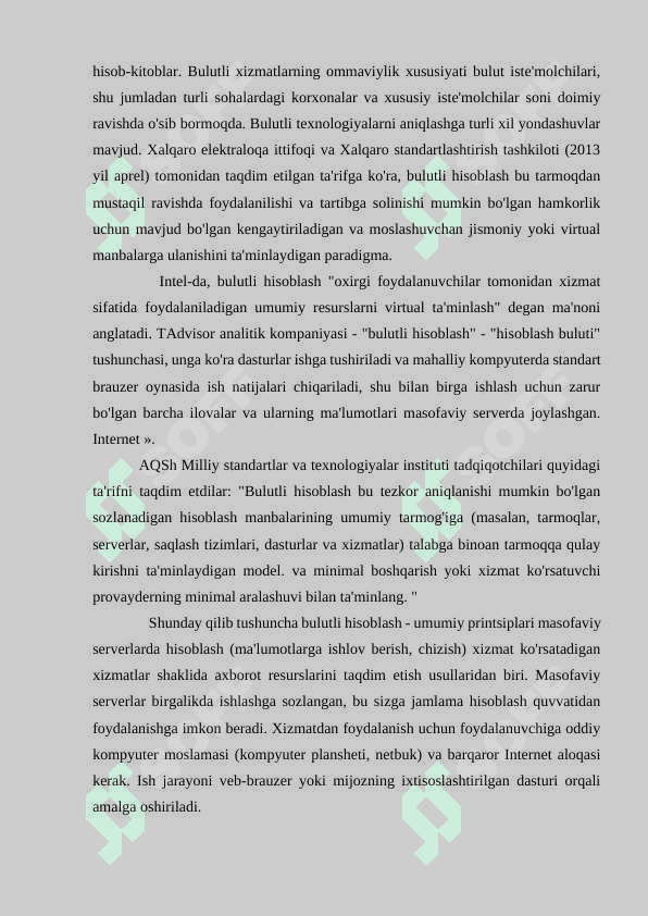 Bulutli hisoblash va ma’lumotlarni saqlash 2