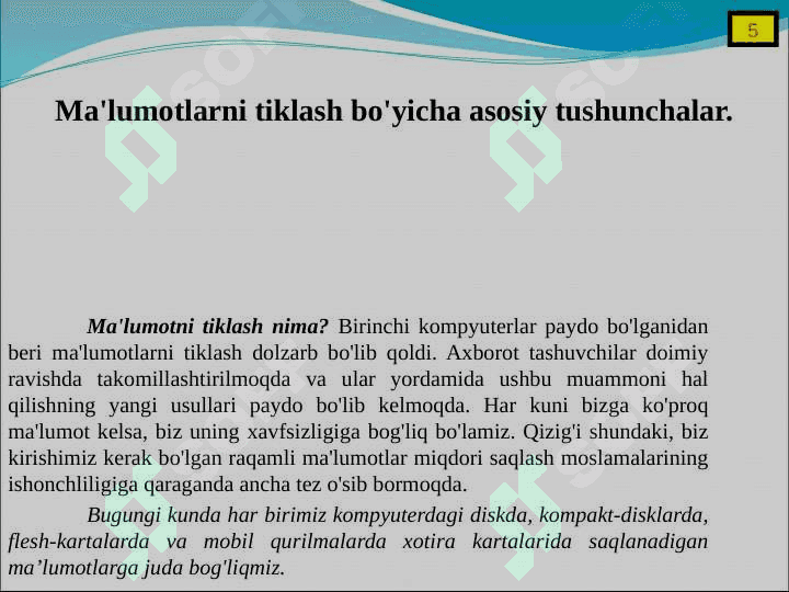 “Ma’lumotlarni tiklash” 3