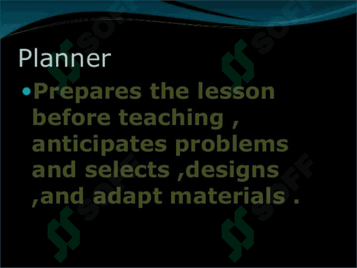 Roles of the teacher inside the classroom 3
