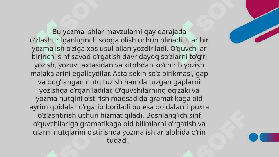Boshlang‘ich  sinf o‘quvchilariga diktant yozishni o‘rgatish 2