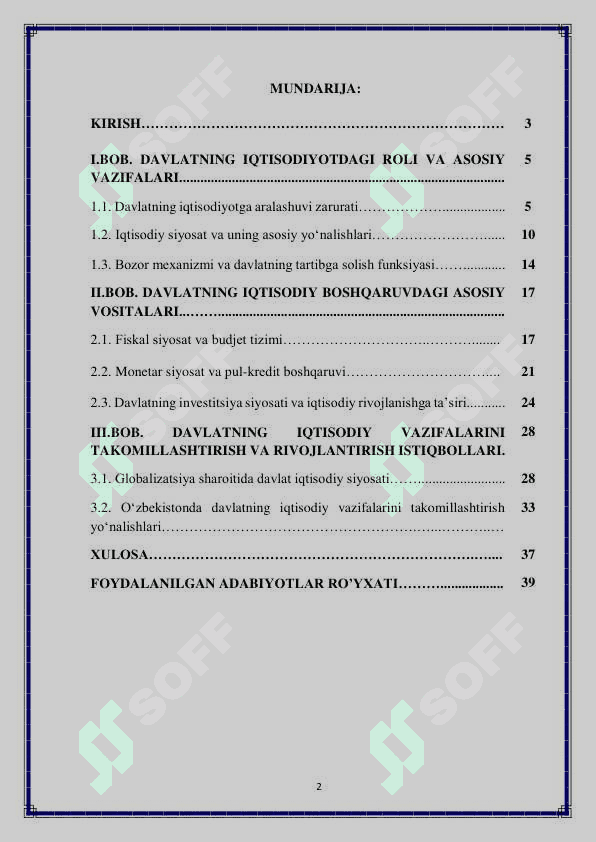 Davlatning iqtisodiy vazifalari 2