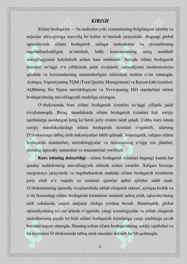 Sifatni boshqarishning xorijiy talablari 3