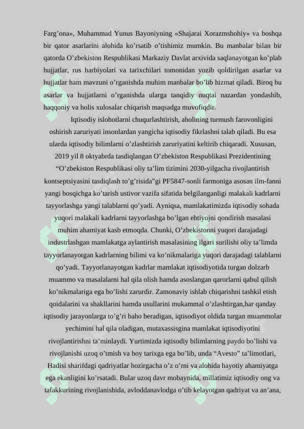 Savdo tijorat masalasini ilmiy asosda tashkil etish bo’yicha jadidlarning qarashlari va yondashuvi. 4