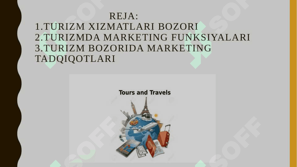 TURIZMDA MARKETING FAOLIYATLARI TUSHUNCHASI 2