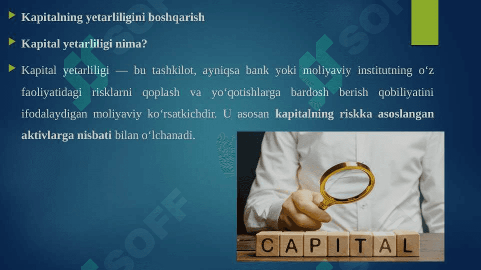 KAPITALNING YETARLILIGINI BOSHQARISH 3