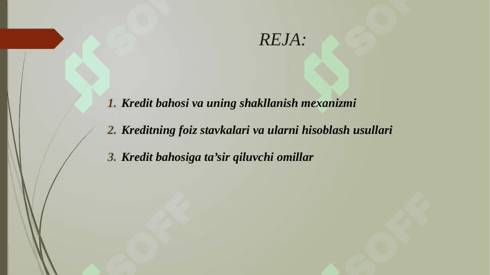 KREDIT BAXOSIGA TA'SIR QILUVCHI OMILLAR 2