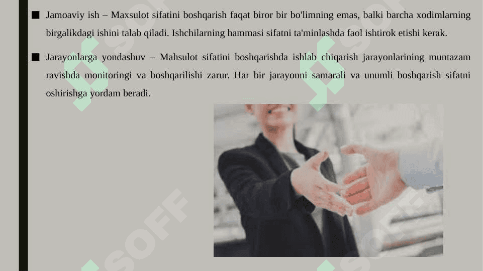 Mahsulot sifatini boshqarish printsiplari 4