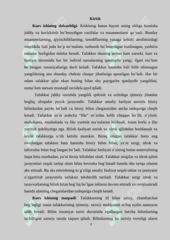 Tafakkur va tarqqiyot masalalari 2
