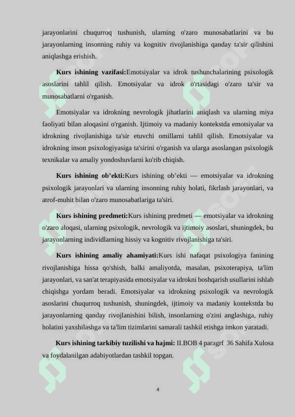 EMOTSIYALAR VA IDROK 4