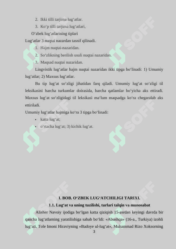 OʻZBEK LUGʻATCHILIK TARIXIDAN TALQIN VA MUNOSABAT 3