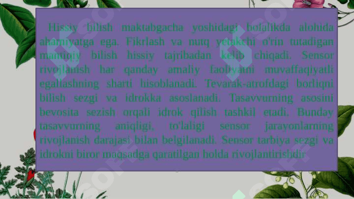 Maktabgacha yoshdagi bolalarning sensor tarbiyasi 5