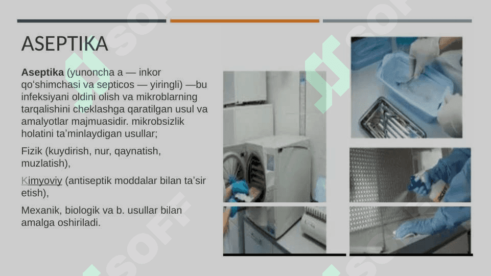 ASEPTIK VA ANTISEPTIKLAR 3