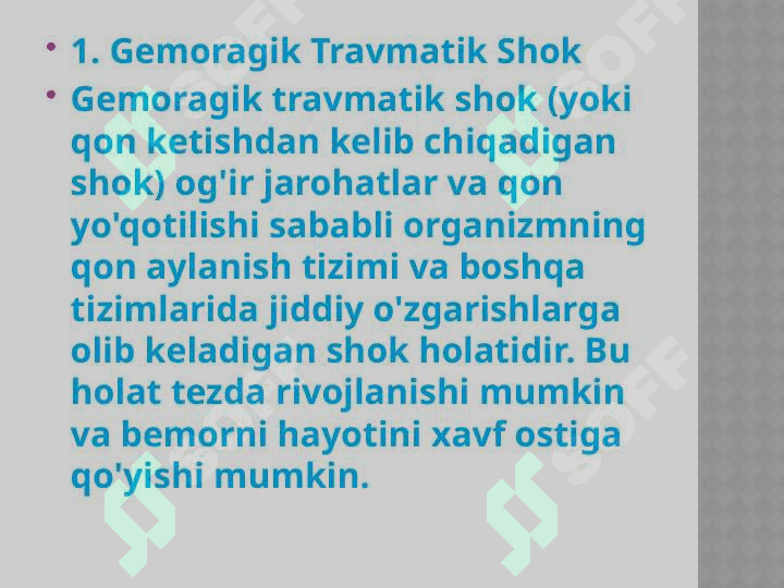 Gemoragik travmatik va anafilaktik shok 4