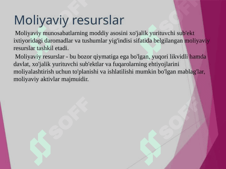 Moliya tizimi va moliyaviy munosabatla 6